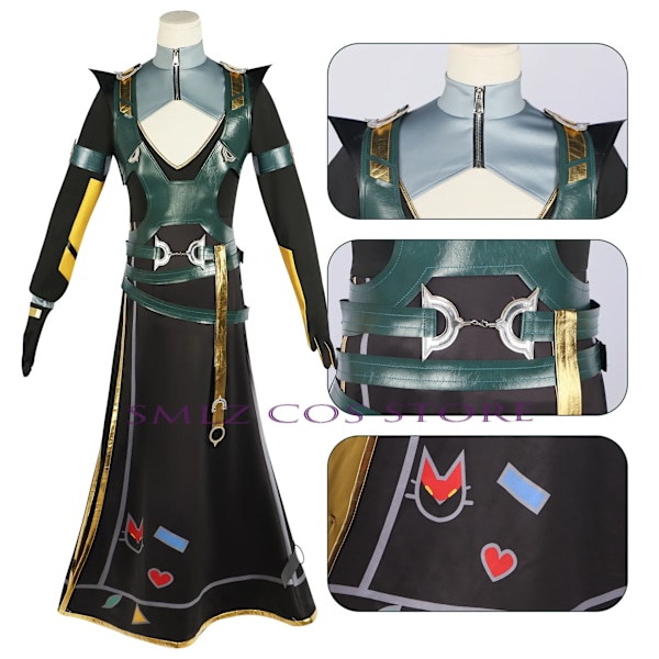 Heartsteel Yone Cosplay Anime The Unforgotten Yone Kostym Uniform LOL Syster Alune Cos Kläder Prop Party Outfit för Kvinnor Mig XXXL Yone set and wig