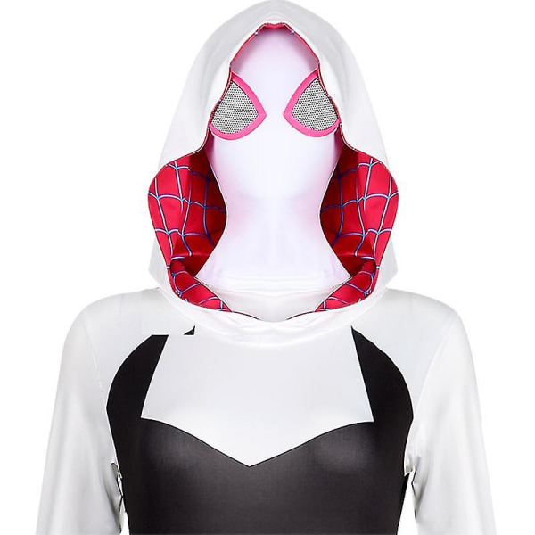Spider-man Cosplay Kostym Across The Spider-vers Miles Morales Gwen Zentai Halloween Carnival Party Jumpsuit för Aldult Kids 130 Gwen