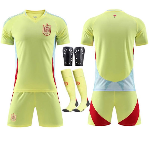 2024 Spanska borta-EM-fotbollsuniform nr 7 Morata 9 Kanada 16 Randry landslagströja no.26 #26