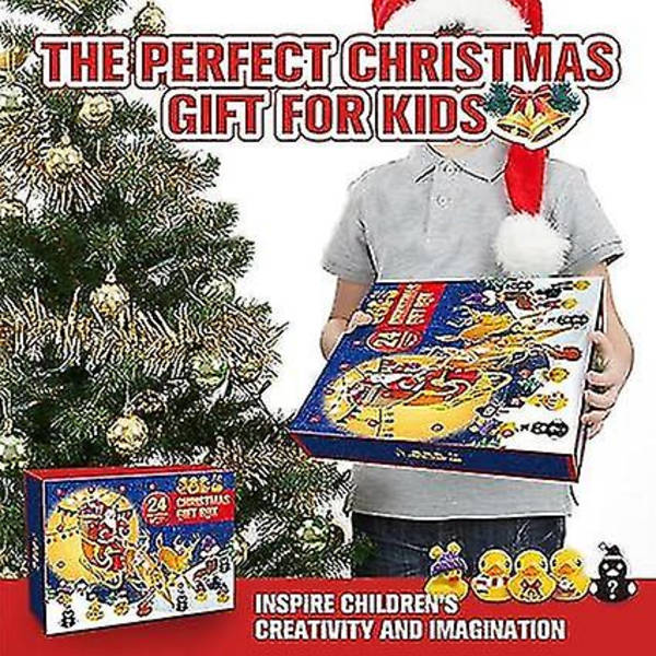 Rubber Duck Advent Calendar 2023, Baby Advent Calendar 2023, Christmas Rubber Ducks Countdown adventskalender, Söt leksak adventskalender för