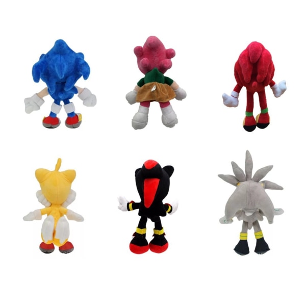 30CM Sonic Set (6st) - Plysch leksaker
