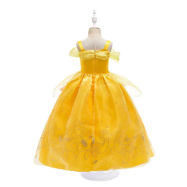 Barnklockkläder Flickor Prinsessboll Ärmlösa Klänningar Barn Prestationsklänning Halloween Barn Cosplay Klänningar Set DB11 Set 04 Size 120