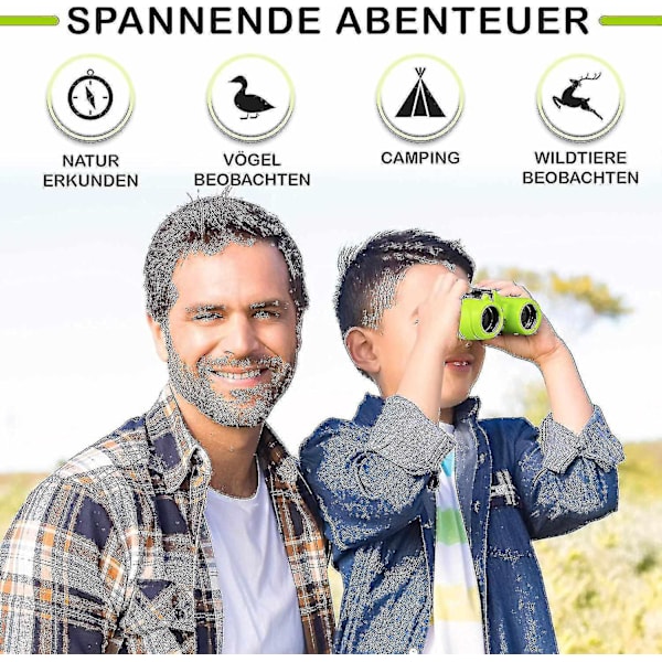 Barnkikare-8x21-komplett set med förstoringsglas för 4 5 6 7 8-åriga pojkar och flickor null none