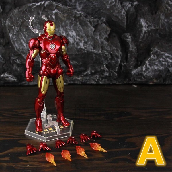 Zd Toys Marvel Iron Man Mk1 Mk2 Mk3 Mk4 Mk5 Mk6 Mk7 Mk42 Mk43 7&quot; Film Actionfigur Iron-man Mark 1 2 3 4 5 6 7 42 43 Legends C MK4 A - Loose