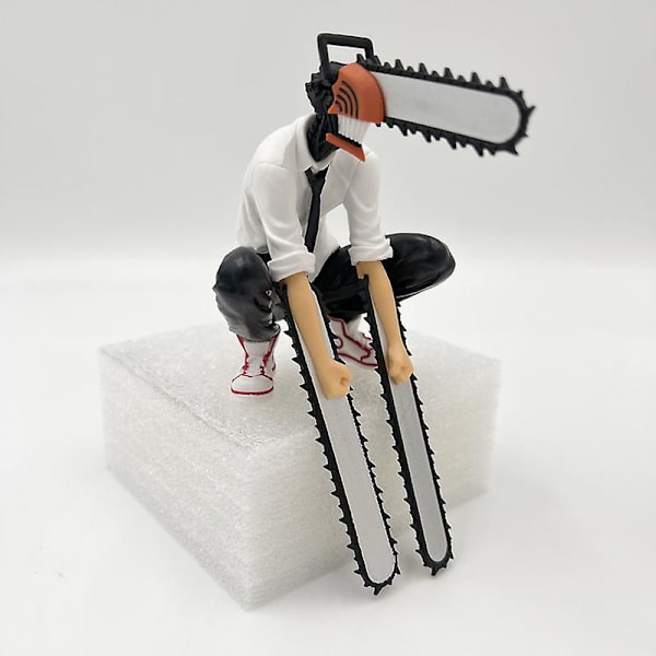 19cm Motorsåg Man Denji Anime Figur Power/denji Action Figur Motorsåg Man Denji Figurine Vuxen Samlarobjekt Modell Docka Leksak Present C 14cm No Retail Box