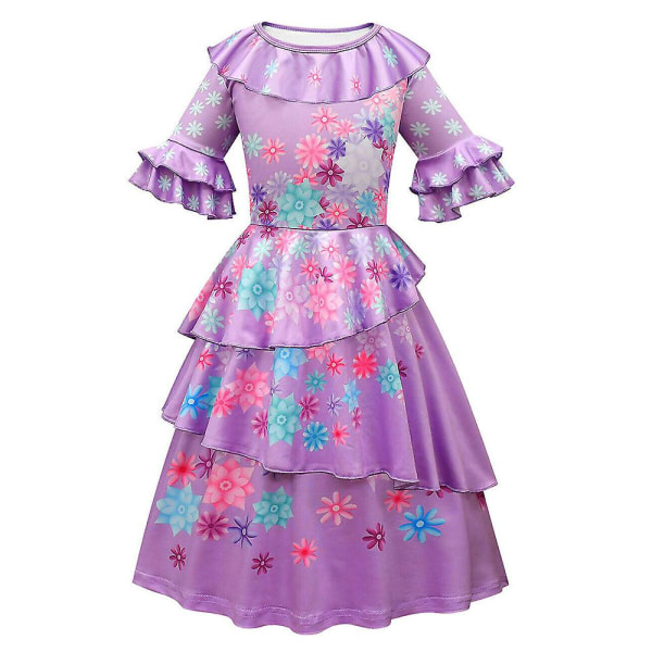 6-12 år tjej Encanto prinsessan Isabela festklänningar 9-10 Years