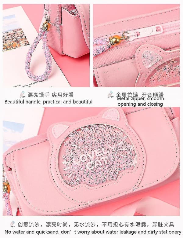 Shxx case koreansk canvas brevpapper Quicksand Söt brevpapper box Creative Penc null none