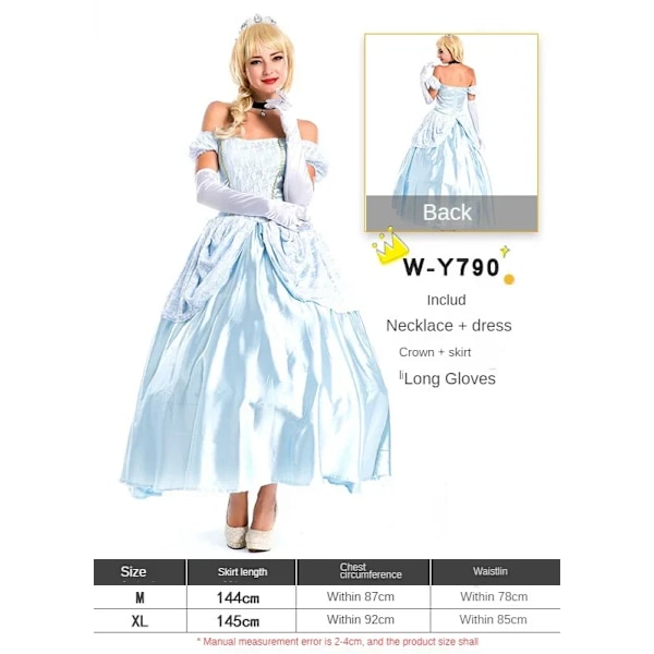 Kvinnors Halloween Prinsessklänningar Karneval Bal Maskeraddräkt Cosplay Elsa Drottning Vit Snö Prinsessklänning Dam Födelsedagspresent S Adult Princess Sisi