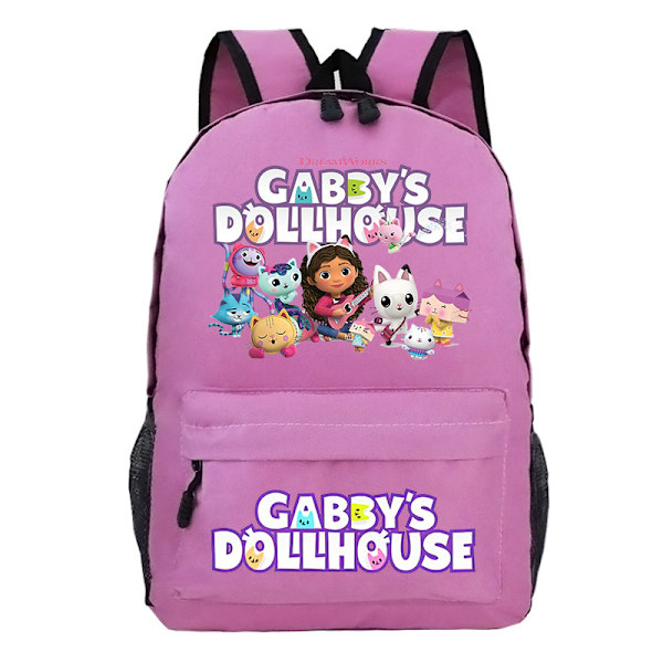 Gaby dockhus tryckt ryggsäck Rosa
