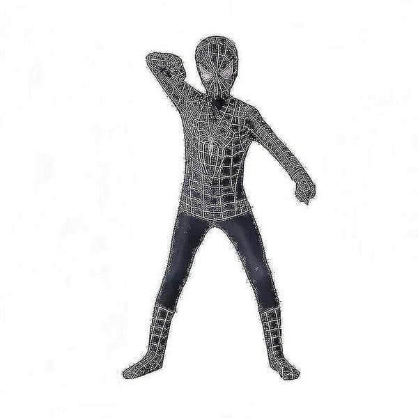 Kostym för barn 5-6 Years Black spiderman