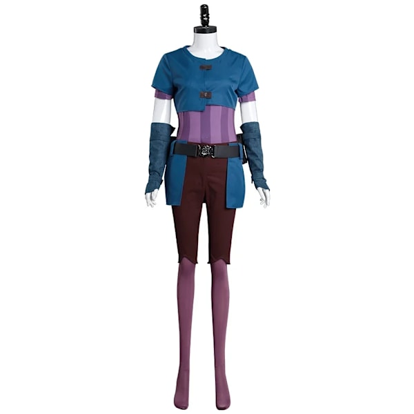 Spel LoL Jinx Cosplay Kostym Jumpsuit Klänning Baddräkt Outfits Fantasia Halloween Karneval Fest Rollspel Förklädnad Kläder Custom size Wig-onesize