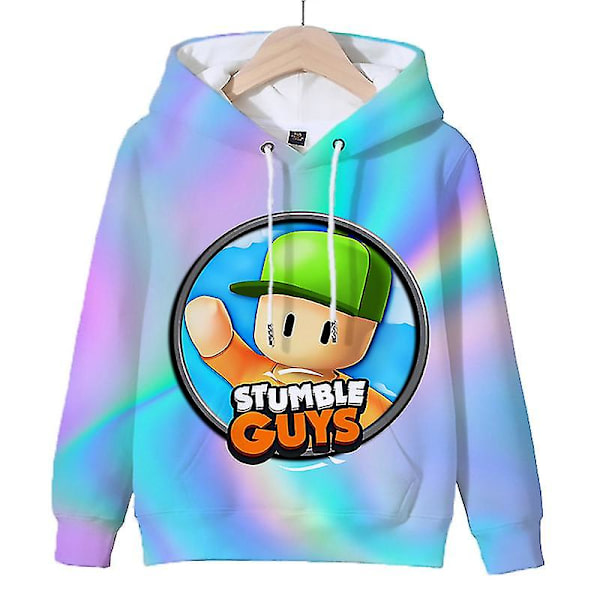 Stumble Guys Hoodie Pojkar Flickor Tröjor Barn Tecknad Hoody Pullovers Toppar Stumble Guys Print Luvtröjor Vår Barnkläder 2 kids-110(4T)