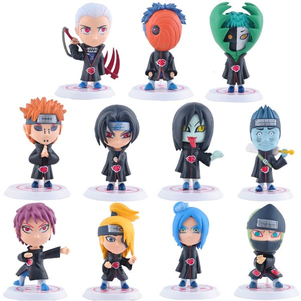 Naruto 11 packs söt Akatsuki Dockor