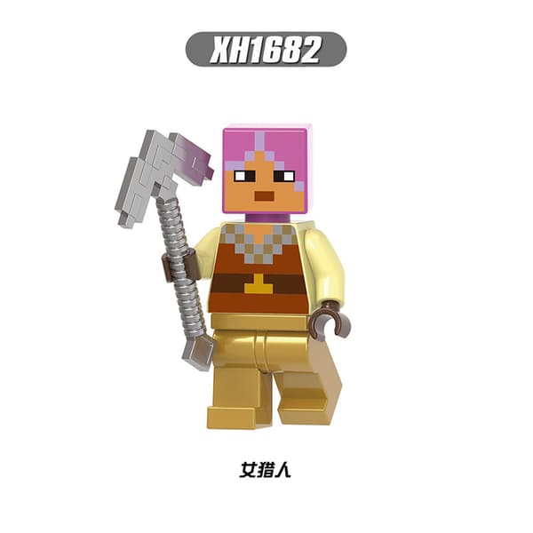 Minecraft monterade världen byggklossar leksaker