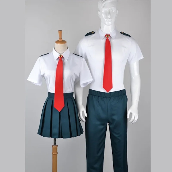 Anime My Hero Academia Midoriya Izuku Cosplay Kostym Todoroki Shoto Skoluniform Set Peruk Dräkt Unisex Halloween Rollspel L Jacket Pants Tie