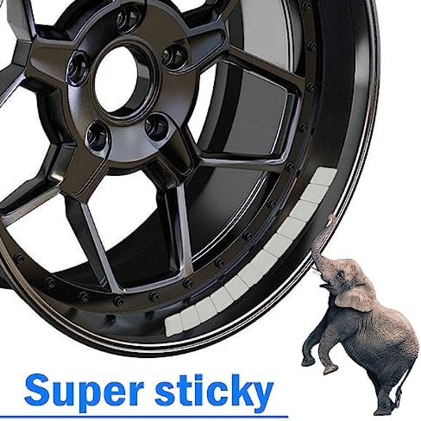 EASYBERG 1/4 oz självhäftande sticka på hjulvikter, däckbalansering för bilar, lastbilar, stadsjeepar, motorcyklar, RC-bilar Big Box 720st 0,25 oz Totalt 18 1\/4OZ 360PCS, Grey