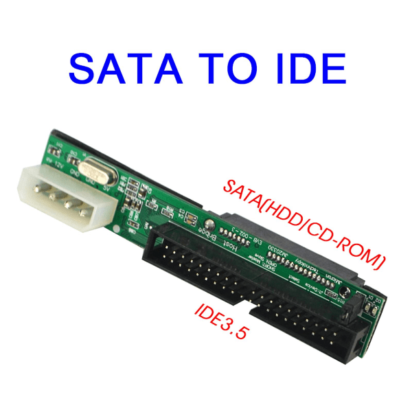 Pata To Sata Adapter Card Ide To Sata Card Sata To Pata 40-pin 2,5" 3,5" HDD null none
