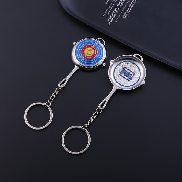 PlayerUnknown's Battlegrounds Nyckelring Silver Bullseye Pot