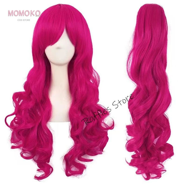 My Girls Women Little Pony Pinkie Pie Human Cosplay Costume Female Pink Halloween Carnival Costumes Custom Made Kids Size XXXL wig 1 ponytail