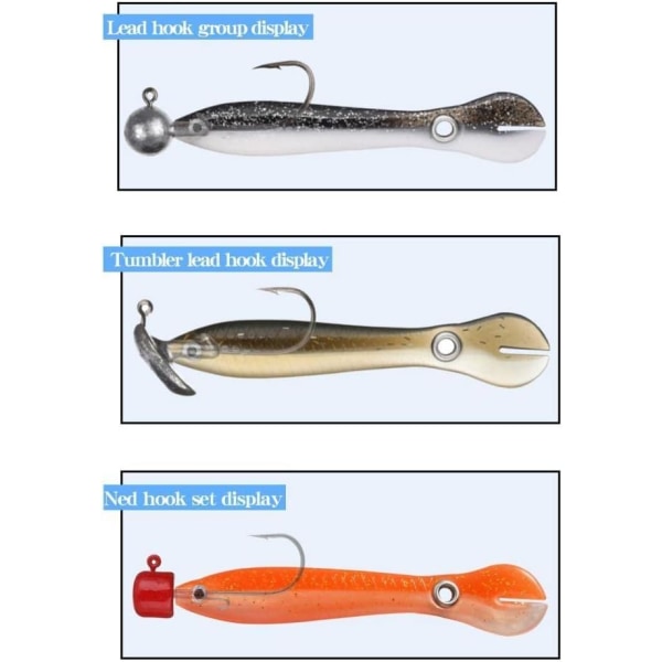 Mjuka Bionic Loach Lures Mjuka Bionic Fiskedrag, Fiskedrag, Age Simbeten för Saltvatten Sötvatten 10cm