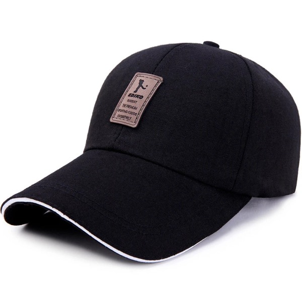 Justerbar cap för män Casual Fritid Hattar Mode Pojke Snapback Hat Kepsar Enfärgad cap för män gorras hombre white edge