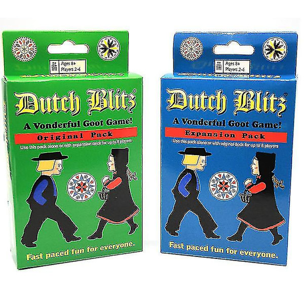Dutch Blitz Dutch Blitz Basic Plus Expanded Family Partyspelkort Partyspelkortspel Green Basic Version