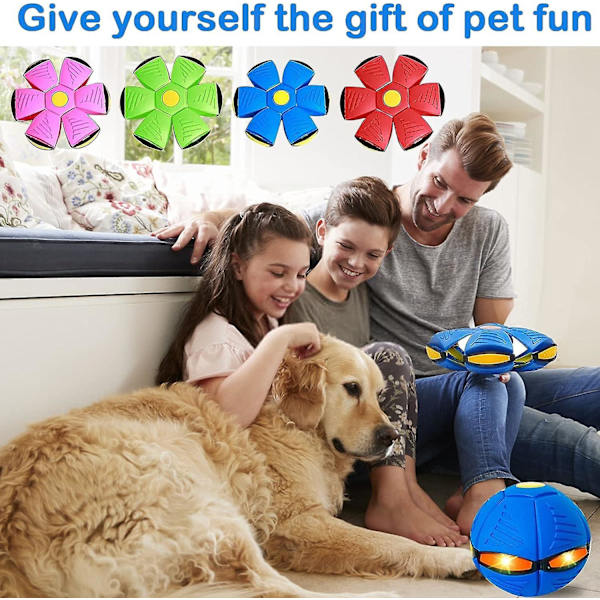 Pet Toy Ball - Interaktiv hundleksak med LED-ljus och leksak för hundar och katter, perfekt för lek och träning red NO lights