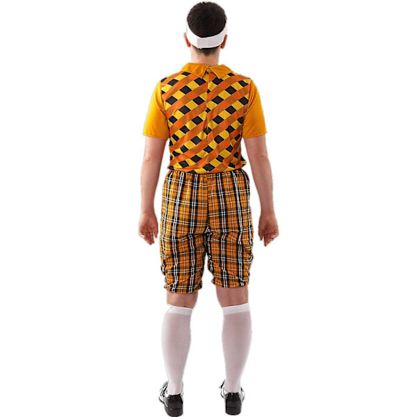 Orion Kostymer Herr Orange Pub Golf Sport Stag Night Fun Fancy Dress Kostym Orange Extra Large