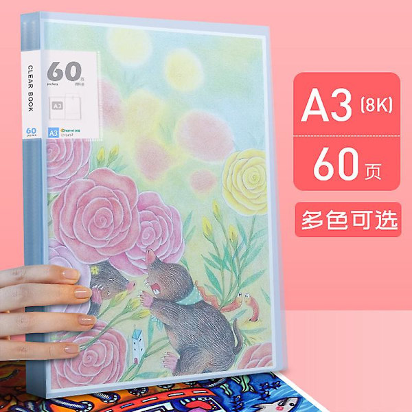 Diamond painting Volyminformation Mapp Barncertifikat Förvaringsväska Affischsamling Bokmålning Konstsamling 4 40 pages