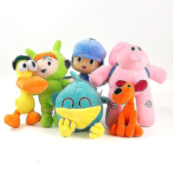 Pocoyo plyschleksak Elly Pato Loula Fred Loula Mjuk plysch fylld figurdocka för barn Britthday Julpresent 26cm YoYo