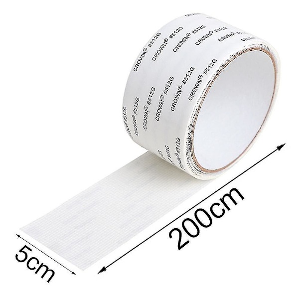 Fönsterskärm Mesh Reparationstejp Kit Extra starkt lim Vattentät White