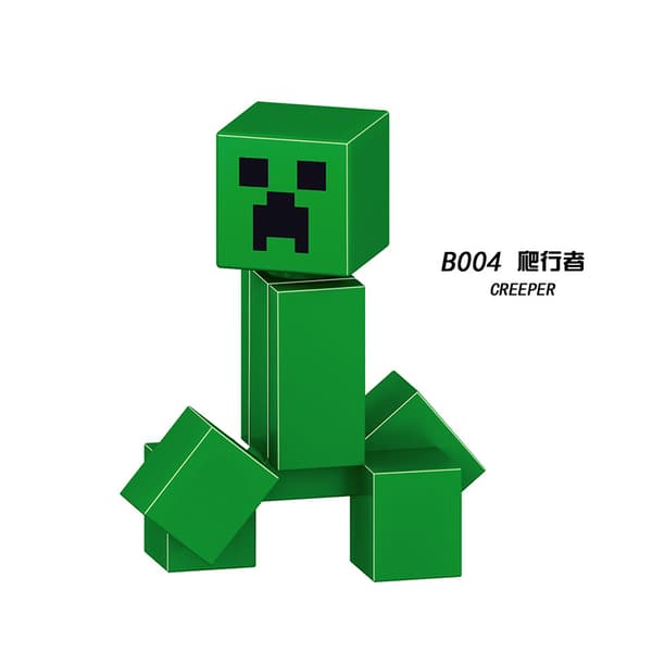 Minecraft monterad värld byggklossar man leksak