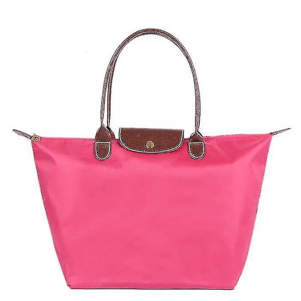 Axelväskor för kvinnor Le Pliage Tygväska Stor Nylon Damhandväska Rose Red Large