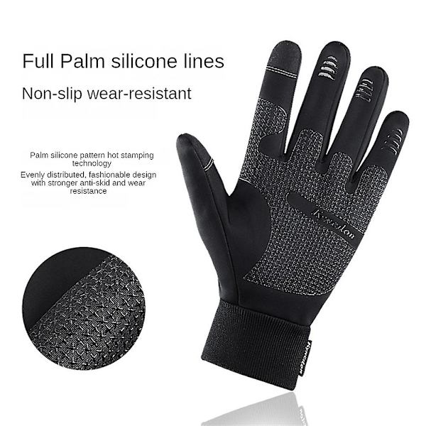 Comfyhands - thermal Handskar,comfyhands Winter Touchscreen Handskar För Män Dam Gray M