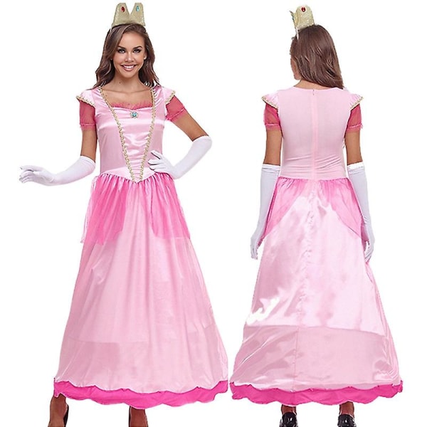 Prinsessdräkt för kvinnor, balklänning för flickprinsessan, Halloweenkostym för vuxen Q2 L