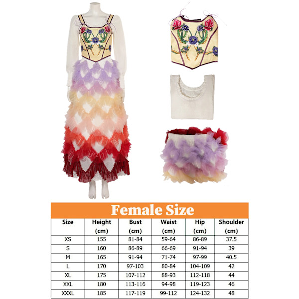 Kvinnor Lucy Baird Cosplay Fantasy Outfits 2023 Film Hunger Cosplay Spel Kostym Förklädnad Flickor Klänning Halloween Rollspel Dräkter L Female Body Size