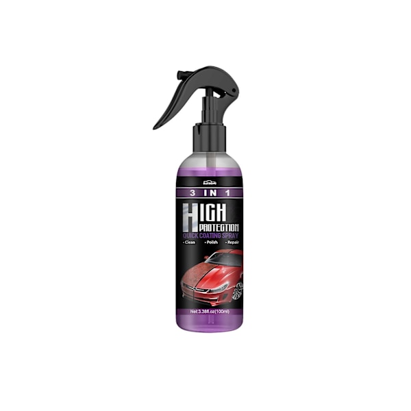 3 i 1 High Protection Quick Car Coating Spray 100ml 5Pcs