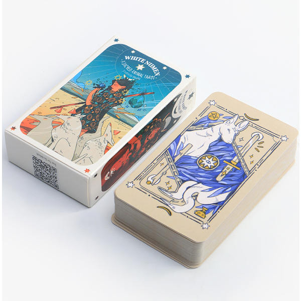 vita numen ett heligt djur Oracle Tarot Card