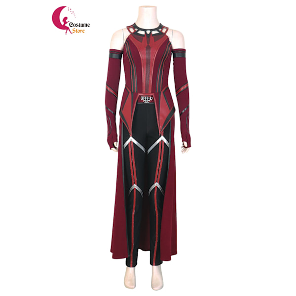 Wanda Maximoff Cosplay Scarlet Cosplay Häxkostym Outfits Halloween Karneval Maskeraddräkt Anpassad Halloween Kostym M Female Size