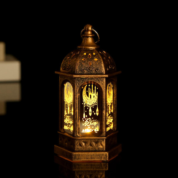 Semesterdekorationer Ramadan Påskbelysning Bronsguld