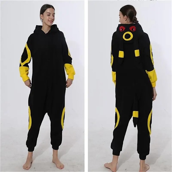 Kigurumi Vuxen Anime Cosplay Kostym Svart Umbreon Onesie Unisex Cartoon Tvättibjörn Pyjamas Fest För Kvinnlig Manlig L GRAY