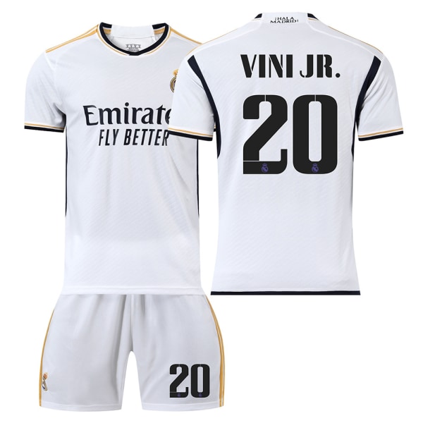 23 Real Madrid hemmafotbollströja NR 20 Vini JR-tröja #XL