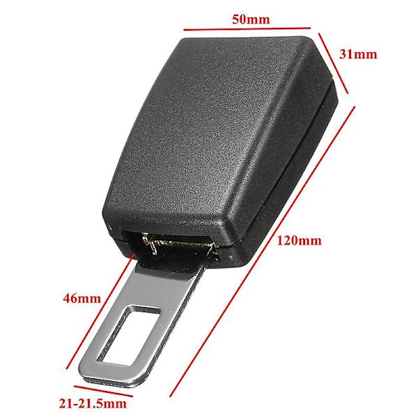 Universal Seat Bilbälte Extended Connector Spänne