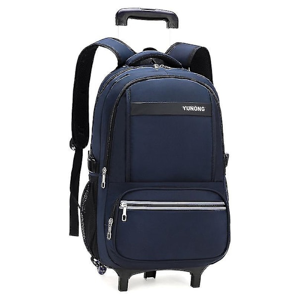 Skolväska med hjul Ryggsäck Elementary Blue Blue