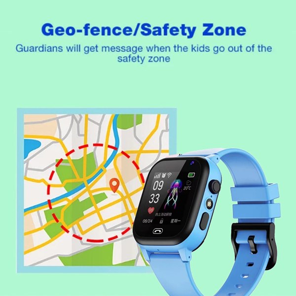 S30 Smart Watch For Kids Girls Boys - Smart Watch For Children, Utrustad med musikspelare, väckarklocka, kamera, väderkalender, jul Blue