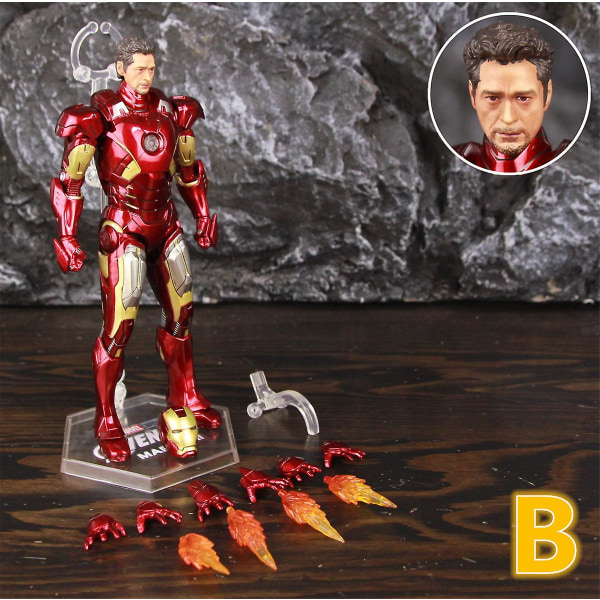 Zd Toys Marvel Iron Man Mk1 Mk2 Mk3 Mk4 Mk5 Mk6 Mk7 Mk42 Mk43 7&quot; Film Actionfigur Iron-man Mark 1 2 3 4 5 6 7 42 43 Legends C MK7 B - Loose