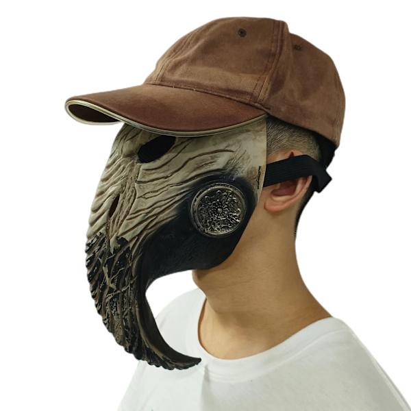 Steampunk Pestensläktare Mask Lång Näsa Fågelnäbb Latexmasker Karneval Maskerad Halloweenfest Kostymrekvisita mask