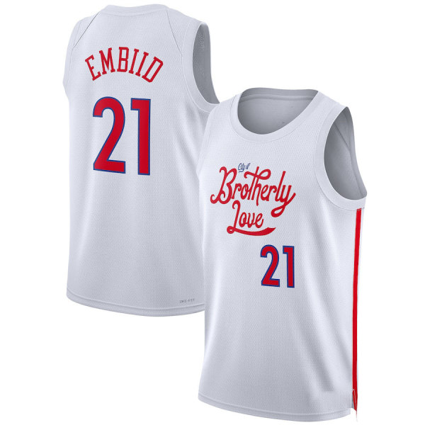 2023 New Season NBA City Edition Jersey PHI NO. 21 M