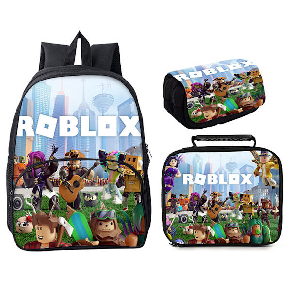Roblox 3-delad Roblox 16" rund väska Style 8