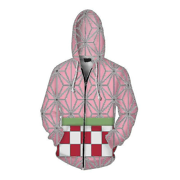 Barn Anime Demon Slayer Hoodie Vuxen Tanjirou Nezuko tröja Kamado Nezuko XL